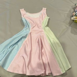 Terez Girls Dress 7/8 - cute pastel plaid